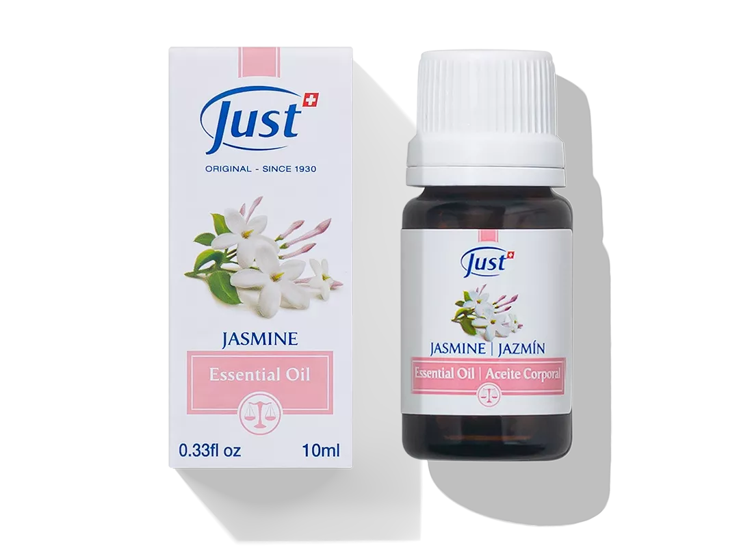 Aceite Esencial de Jazmín de Just, presentación de 10 ml