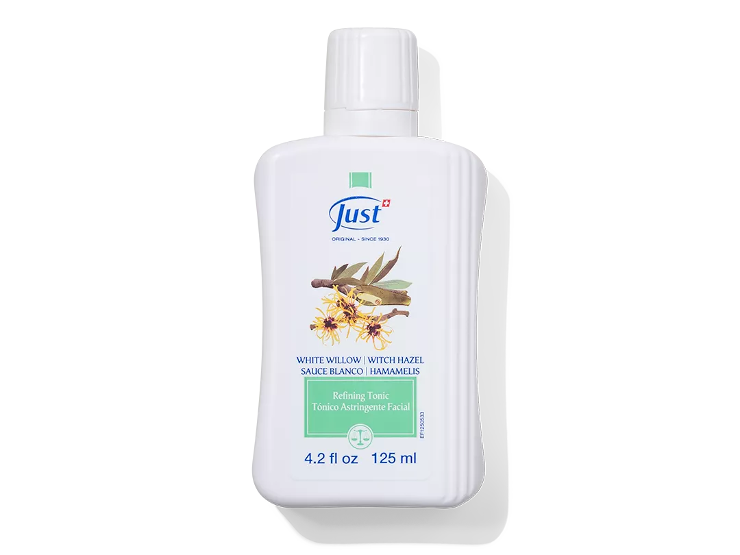 Frasco del Tónico Astringente de Sauce Blanco y Hamamelis de Swiss Just, de 125 ml