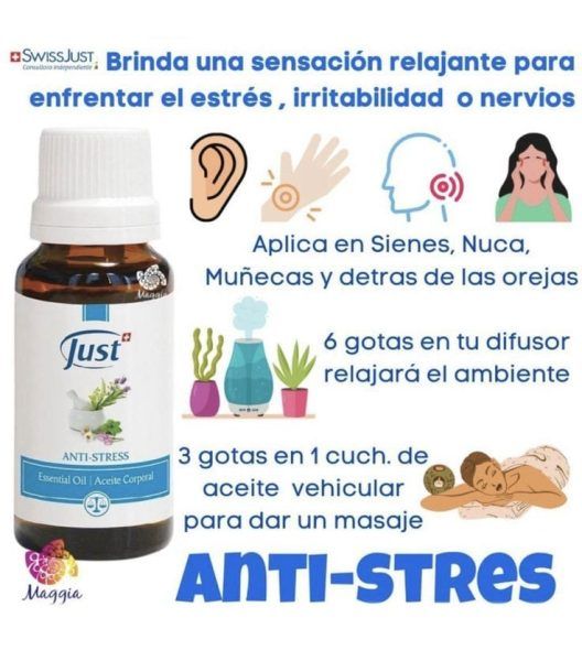 Como se aplica el Aceite Antiestres Just