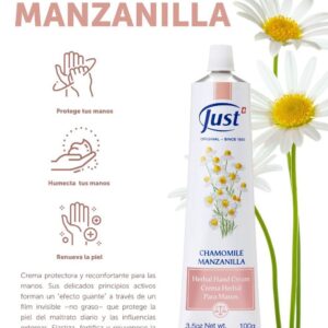 Crema para manos de manzanilla Swiss Just