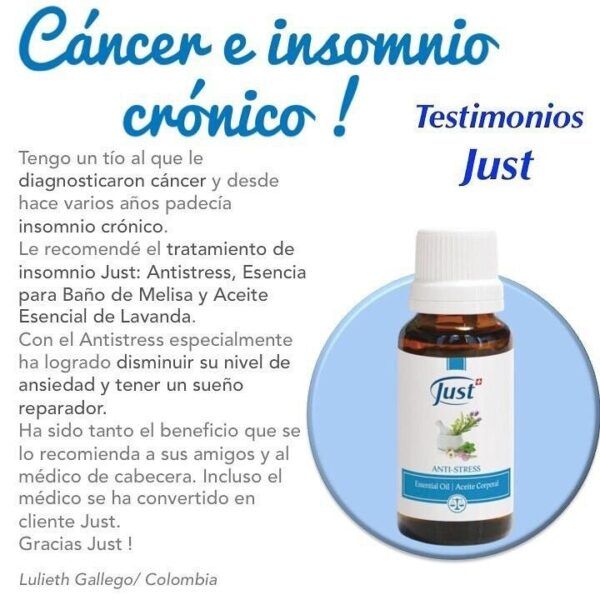Testimonio Anti estres de Just y el Cancer